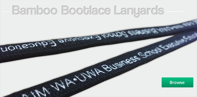 Bamboo Bootlace Lanyards